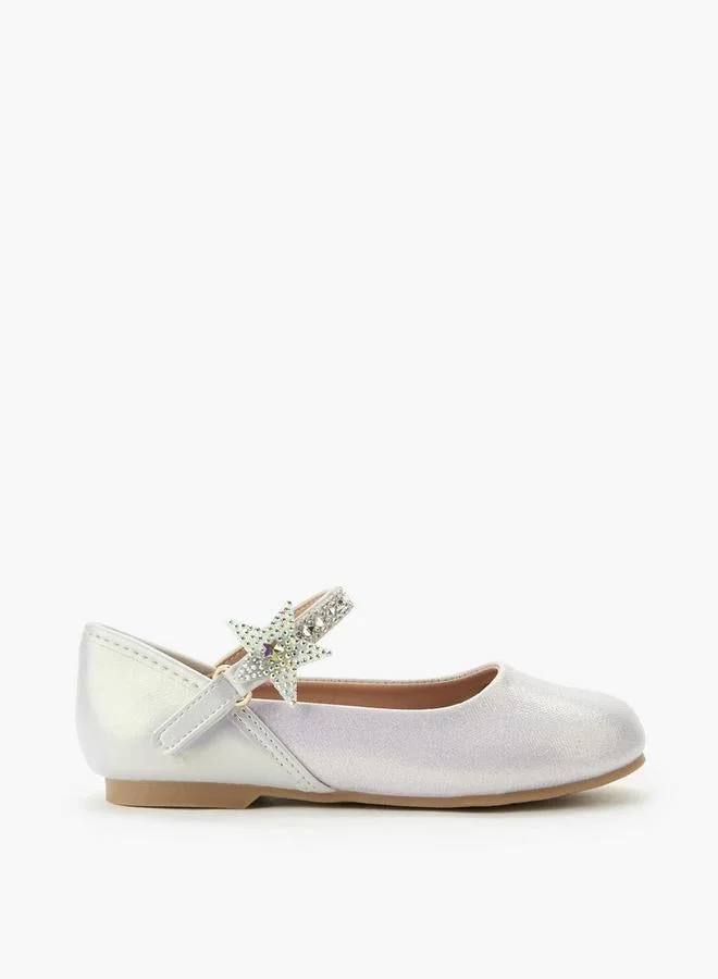 JUNIORS Girls Hook and Loop Ballerina Shoes Ramadan Collections